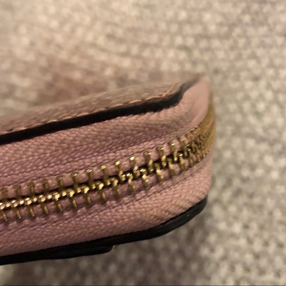 kate spade ♠️ Glitter Bug Lacey Zip-around Checkbook Wallet - chunky Rose Gold - Picture 6 of 10